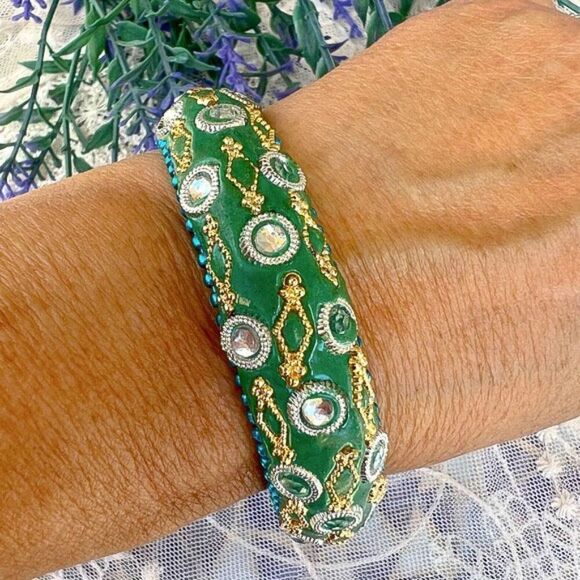 Fun Ornate Eastern Costume Bangle - Picture 1 of 6